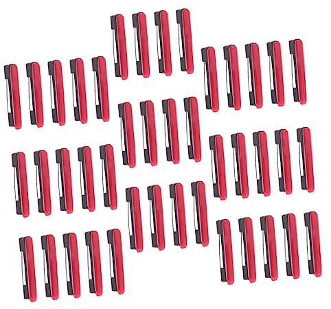 TOKIDNY Selbstklebende Sicherheitsnadeln Aus Kunststoff Mittlere Größe Schwarzer Namenshalter Anstecker Für Namensschilder Bastelarbeiten Und Id Badges