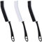 FOOGWEE Cleaning Products - Crevice Cleaning Brush - Cleaning Brushes for Small Spaces - Multifunctional Cleaning Tools for Bathroom Grout, Kitchen Sink and Home Gap (3, Black and White)