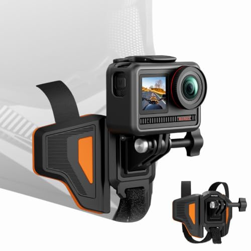 AKASO Motorrad Helmhalterung für GoPro Hero 12/11/10/9/8/7/6, DJI Osmo, Insta360 Action Cam
