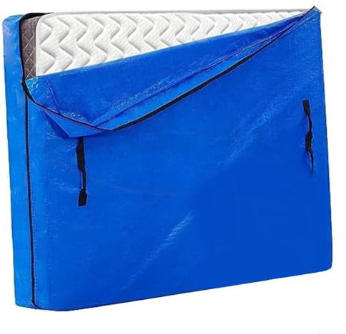 Housse de matelas d'extérieur Oxford 210D, protège contre la poussière et l'humidité pendant le stockage ou le transport (208 x 200,6 x 40,6 cm)