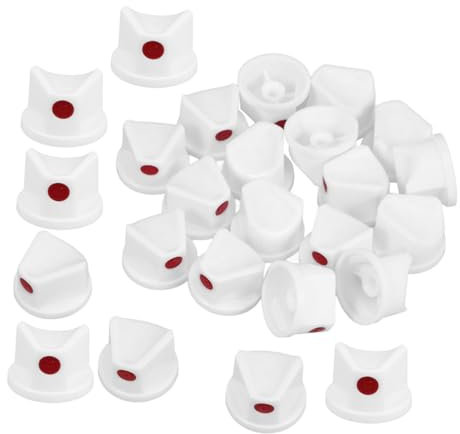 DIYEAH 25pezzi Cappucci Per Ugelli Di Bombolette Spray Punte Di Ricambio Per Ugelli Di Bombolette Spray Tappi Per Vernice Per Spruzzatura Uniforme e Precisa Accessori Per Vernice