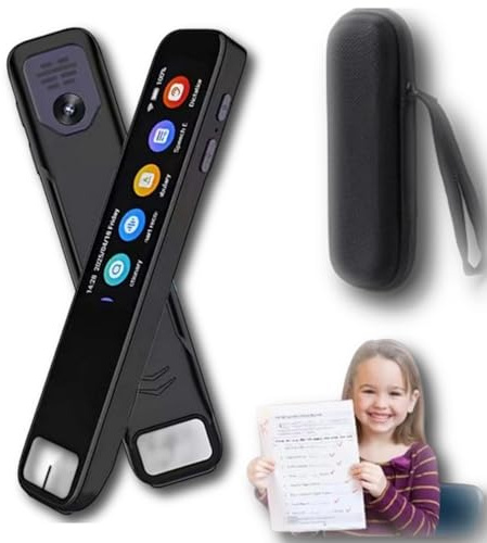 Scannix Stift,2025 Scannix Ki-Stiftscanner– Echtzeit Sprachübersetzer & Scanner mit Touchscreen,unterstützt 134 Sprachen, offline&online nutzbar, Echtzeit-Scan-Lesestift für Legasthenie (Schwarz 2.0)