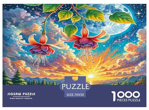 Fuchsien Puzzle 1000-teilige Schwer Puzzle Spielzeug Pädagogisches Spiel Impossible Herausforderungsspielzeug Für Erwachsene Und Kinder in Bewährter 70x50cm/1000pcs