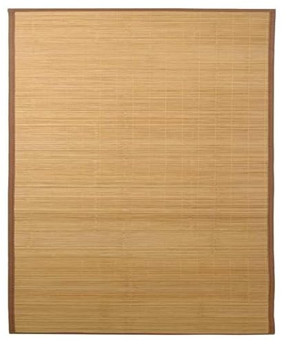 Elegans bambumatta 160 x 230 cm brun – naturfiber med polypropenkant, slitstark och lättskött för vardagsrum, sovrum | ekologisk och hållbar