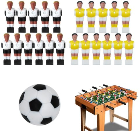 Soccer Man with Ball, Table Soccer Players | Guys Figure per la di calcio da tavolo | Kit di figure di da calcio per fan, adulti, ragazzi, fidanzati
