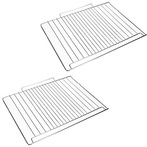 SPARES2GO Shelf Rack for Indesit Oven Cooker Grill (477mm x 363mm) Pack of 2
