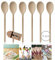 Set of 6 x 12 (300mm) Beechwood Wooden Spoon, Ideal for Baking, Decorating, Engraving Made in The EU. Tradeco Direct®