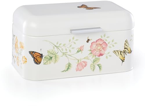 Lenox 892520 Butterfly Meadow Breadbox, 11.25 L x 6.5 W x 6.25 H