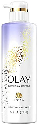 Olay - Cleansing & Renewing Nighttime Body Wash with Retinol - 17.9 fl oz (Pack of 3)