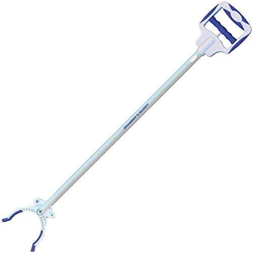 Grabber Buddy Reacher Pick Up Tool Rubber Tips Ergonomic Handle with Dual Heavy Duty Magnets (60 Inch)