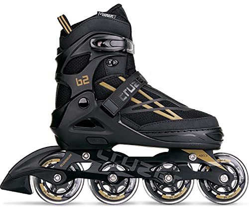 Movino Inline Skates | Cruzer B2 | Verstellbare Rollschuhe | Damen Mädchen Jungen Inliner | Inliner für Erwachsene | Inline Skates mit großen Rädern 76 mm | Inliner