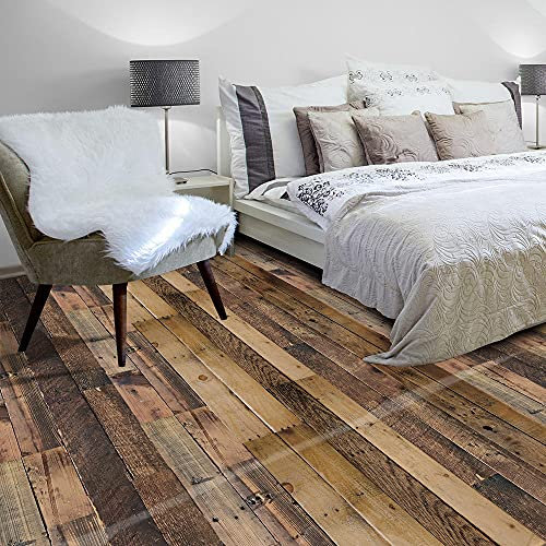 Piastrelle Adesive per Muro Cucina Finta Venatura Del Legno Paraschizzi Parete Cucina Mattonelle Stickers Adesivi per Piastrelle Bagno Wall Art Adesivi 21P,21cm x 100cm