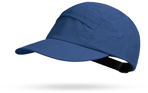 CLAPE Schnelltrocknend 5 Panel Sport Kappe Sommer Wasserdicht Basecap Herren Unstructured Baseball Cap UV Schutz Laufkappe Outdoor Sun Cap Low Profile Camp Cap