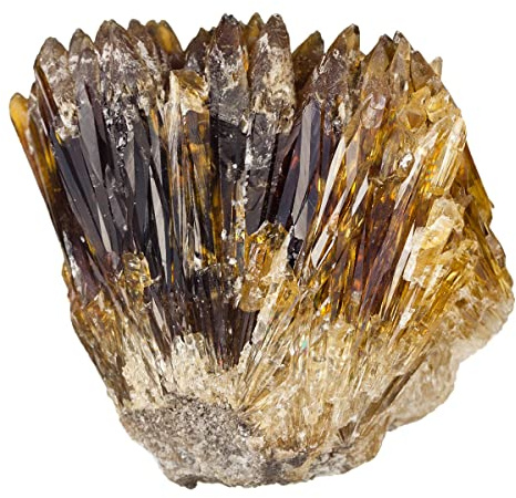 mookaitedecor Natürliche Bernstein Calcit Edelsteine Mineralien Rohstück | Unbearbeiteter Geode Mineralien Steine Probe, Kristalle Drusen Rohstein Deko für Regal Fensterbank Spirituelles Geschenk