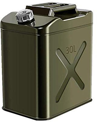 Benzinkanister Gaskraftstofftank, Metall -Benzin -Tank, Verdickter Benzin, Mit Flexibles Schlauch, 1 0L-30l, for Automobile Und Motorrad (Size : 30L)