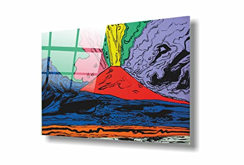 Stampa su PLEXIGLASS (vetro acrilico) - Andy Warhol - Vesuvius - 100% Qualità ITALIA (50X70 CM)