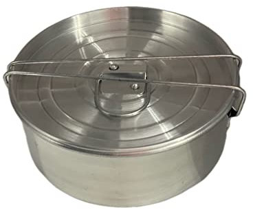 Moldes de flanera de aluminio con tapa Baño Maria Flan Molde con tapa – Sartenes para hornear con baño de agua – Molde Milagro Grande – Olla Flaneras mexicanas para Chocoflan (6.7 x 3.3 pulgadas)