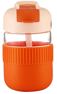 Gourde Sport 350 ml bouteille d'eau de sport de sport mignonne girl d'eau avec une tasse de paille bouteille d'extérieur for une pichet d'eau Bouilloire femelle Réutilisable Bouteille d'eau ( Blue : A