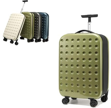 Ensemble de valises pliables, bagages pliants de 20/24 pouces avec gain de place, bagages à main à coque rigide anti-rayures, bagages à roulettes de voyage légers en PC for ports/salle de sport/vacanc
