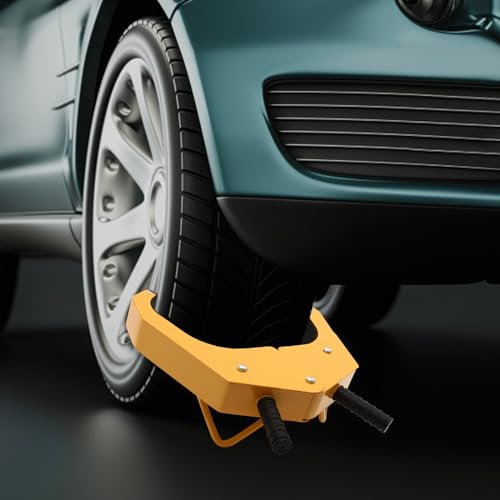 KEESUNG Morsetto per blocco ruota, regolabile, anti-furto, per auto, camion, ecc. (senza ventosa)