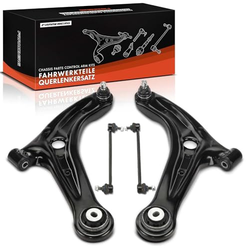 Frankberg 2x Querlenker + 2x Koppelstange Vorne Kompatibel mit Fiesta VI CB1 CCN 1.0L-1.6L 2008-2017 Fiesta VI Van 1.2L-1.6L 2009-2017 2 DE DH 1.4L-1.6L 2007-2015 Replace# 1521773