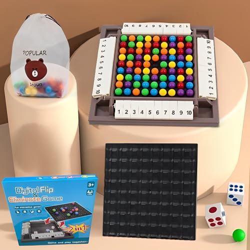 WTZWYFWJ Shut The Box Würfelspiel für 4 Spieler, Elimination Brettspiel, Rainbow Puzzle Schachspiel, Regenbogenball Eliminierung, Urlaub Unterhaltung Kneipenspiele