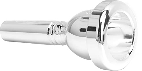 Trombone Mouthpiece Large Shank 5G Metal Mouth Piece Replacement TR?03Silver - Trombone Mouthpiece Accessory for Trombone, 2.7mm (Silver)
