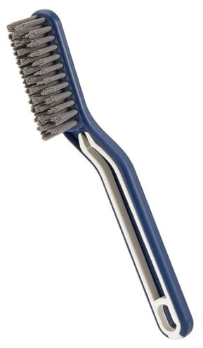 Reinigungsbürste mit harten Borsten, multifunktional, schmale Seite, längliche Scheuerbürsten, Waschwerkzeug, Boden, Küche, WC, Blau