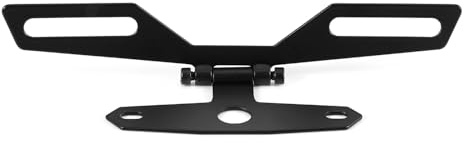 Kennzeichenhalter Motorrad, Kennzeichenhalterung aus Aluminiumlegierung Kennzeichen Rücklicht Halter für Motorrad-ATV