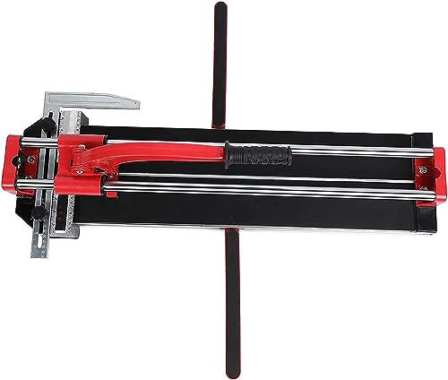 Manual Tile Cutter - 800mm/1000mm, Infrared Positioning, Carbide Cutting Wheel, Double Slide Rail for Effortless Floor Tile Cutting
