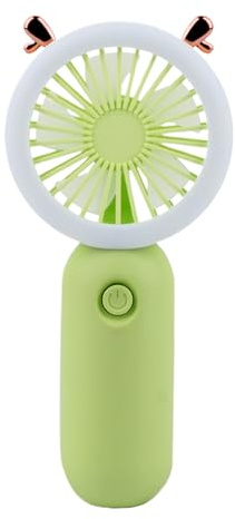 Genérico Ventilador portátil portátil, ventilador de mano portátil,Pequeño ventilador de bolsillo con luz | USB RECARGable Portable Enfriar Gadget Configuración de 3 velocidades