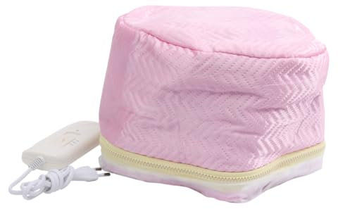 VALICLUD 1Pc Elektrische Heizung Kappe Haar Behandlung Kappe Heizung Hut Haar Dampfenden Kappe Friseur Kappe Rosa Zufällige Farbe