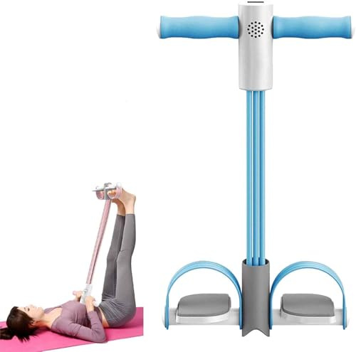 Extracteur de pédale d'entraînement pour bande de résistance – Équipement intelligent de musculation à 6 tubes pour entraînement des abdominaux, des bras et des jambes avec retour vocal et affichage