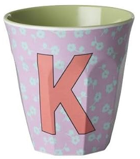 Rice Melamin Becher Kinderbecher mittelgroß Buchstabenbecher (K)