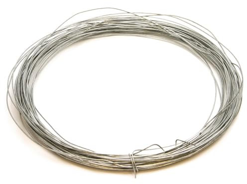 Dönges Bindedraht, Gesamtlänge 50 m, Draht-Ø 2 mm (Eisendraht Metalldraht Allzweckdraht Blumenbindedraht Blumendraht Wickeldraht), Gebinde gerollt, verzinkt, universell einsetzbar (Pack à 2 Stück)