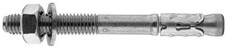 D´s Items | Schwerlastdübel - M10x135 - Edelstahl A4 - [1 Stück] - | Bolzenanker | Stahlanker | Dübel | Keilanker