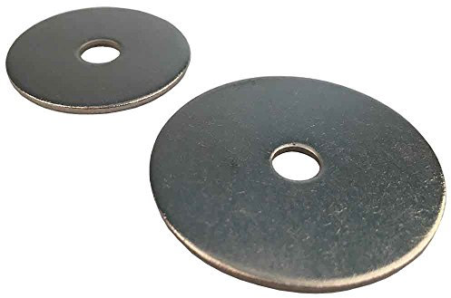 D´s Items | Fahrzeugbauscheiben - für M6 - Edelstahl A2 - [100 Stück] - | Karosseriescheiben 6,4x40 | Kotflügelscheiben | L 9022 | Unterlegscheiben V2A