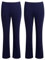 Style Spot Women's Elasticated Pull ON Pants Bootleg Trousers Ladies Nurse Carer Plus Size Bottoms (Navy/Pack of 2, UK 16/29 Regular Inside Leg)