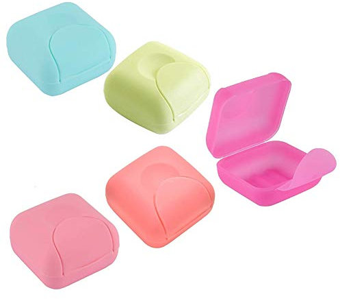 XLKJ Boîte à Savon en Plastique, Organisateur pour la Maison, Salle de Bains, randonnée, Voyage, 2pcs