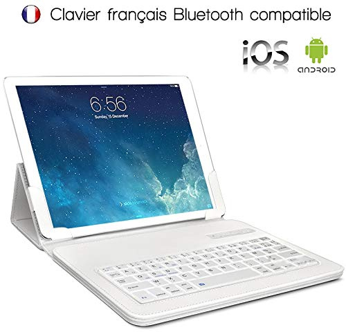 KARYLAX - Funda de protección con teclado Azerty francés integrado desmontable universal L para tablet Beista 10