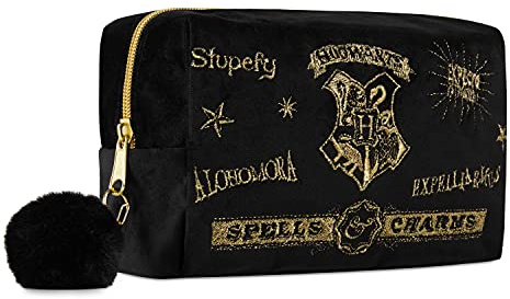 Harry Potter Kulturtasche Damen Kosmetiktasche, Make Up Tasche Kulturbeutel Hogwarts Damen und Teenager Offiziell Fanartikel