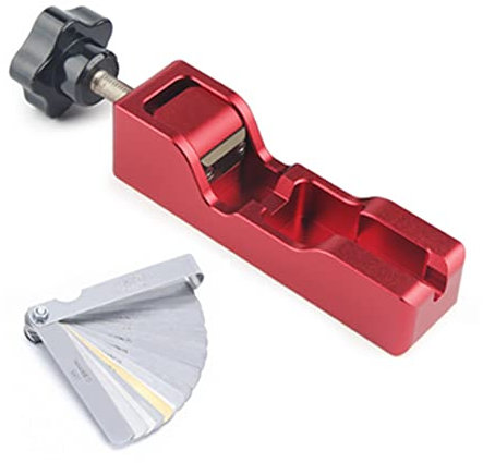 Strumento per la regolazione del gap della candela, strumento di regolazione del gap della candela con spessimetro, compatibile con la maggior parte dei 10mm 12mm 14mm 16mm