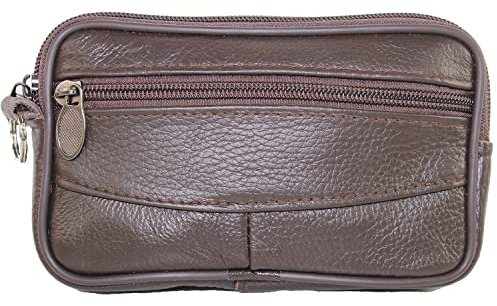 Sotala Hüfttasche Gürtelbörse Gürteltasche Bauchtasche Portemonnaie Geldbörse Echt Leder in Schwarz oder Braun