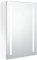 vidaXL Armadietto Bagno con Specchio e LED Bianco Lucido 50x13x70 cm