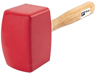 Titan 63111 20oz Sorbothane Soft Blow Mallet, Non-marring & Non-sparking Hammer, Safe for Use on Wood, Metal, Vinyl, Tile, Glass, & Plastic - Made in the USA