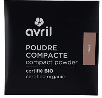 Avril - Polvere Compatta Bio - Texture Setosa - Unifica e Matifica il Carnagione - Vegano, Certificato Bio Ecocert - Made in France - Ricarica 11g