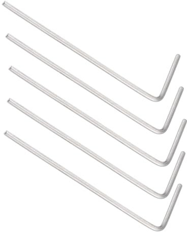 CoCud Chiave Esagonale a Brugola a Forma di L, 0,9mm Metrica, CR-V Testa Esagonale a Forma di L - (Applicazioni: per Riparazioni Domestiche Manutenzione Meccanica), 5pz