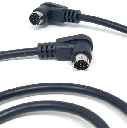 DRUT 1m 8 Pin Mini Din Plug Audio Cable Lead for Dual DJ CD Player | Electronic Music Machines, Instruments, 3.3ft