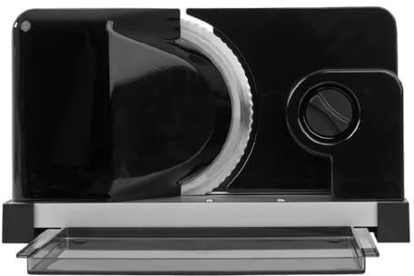 ritter icaro 5 Foldable Electric Food Slicer & Bread Slicer Made of Metal with ECO Motor, Made in Germany, Black