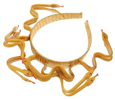BELLIFFY Medusa Schlangenkopf Stirnband Simulation Kopfbedeckung Horror Haarreifen Cosplay Party-gastgeschenke Leicht Tragen